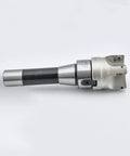 Heavy Duty R8 Face Mill Arbor Kit 2 Inch Shank, 50mm Cutter Head, 7-16 Straight Shank, 400R End Mill Cutter, Includes 4 Carbide Inserts APMT1604 for CNC Milling