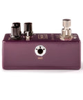 Side view of Duke Of Tone Overdrive Pedal Analog Man Collaboration Hand Wired Through Hole Build for Warmth and Grit