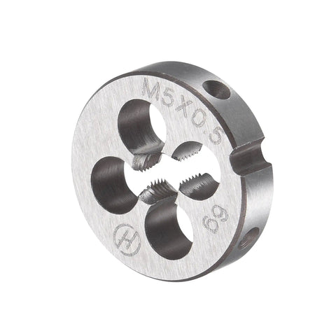 Metric M5 X 0.5mm Tap And Die Set With Round Threading Die For Nut And Bolt Rethreading, Repair Damaged Threads