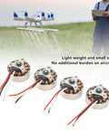Front view of 4 Beefed Up High Performance 1503 Brushless Motors for RC airplanes and multicopters, metal alloy core.