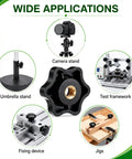 Wide applications of Twenty Count One Quarter Twenty Thread Star Knobs Durable Nylon Thumb Screws with Solid Brass Insert.