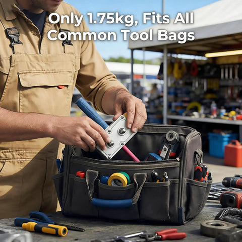 Professional Drill Powered Wire Puller And Feeder Tool Electrician Conduit Cabling Machine in tool bag for easy access.