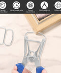 20 Pcs Solid Steel Miter Spring Clamps Kit With Ring Holder For Woodworking Trim, Crown Molding, And Picture Frames., steel clamp gripping picture frame corner