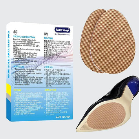 5 Pairs Self Adhesive Shoe Sole Anti Slip Grips Rubber Pads For Boots And Sneakers No Slip Bottom And Heel Protectors