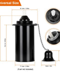 Torch Replacement Canisters For Bamboo Lanterns, Refillable Outdoor Torches, shown with size dimensions, cap detail