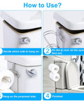 Over The Tank Toilet Paper Holder Stainless Steel Chrome Finish Easy Install No Fuss Rustproof Bathroom Tissue Storage Rack setup guide