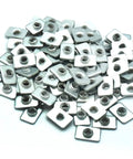 Heavy Duty M5 T Slot Nut For 2020 Aluminum Extrusions Fits 20 Series Profiles 20X20MM Flat Square Pre Assembly Nut Pack Of 100 Zinc Plated Carbon Steel