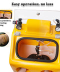 Pro-Grade Heavy Duty Sand Blaster Cabinet for Wet and Dry Processing with Adjustable Air Pressure and Built-In Lighting