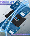 Five Pack RFID Blocker Cards For Wallets Protect All Contactless Cards From Scanning NFC Debit Credit Passport Protection Slim