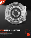 Front Wheel Bearing And Hub Assembly 5-Lug Direct Fit Compatible With Hyundai Sonata 2015-2019, top view
