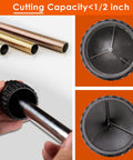 Fast Tubing Cutter Set With Mini Cutter And Deburring Tool cutting aluminum, copper, PVC tubes smaller than half inch.