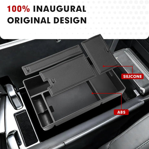 Center Console Organizer For Lexus NX 2022 2023 2024 2025 NX 250 NX 350 NX 350h NX 450h Plus with anti-slip mat and storage tray