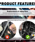 Universal Brake Booster Vacuum Hose Drop Right In 36 Inch Soft Rubber Line for replacing aging hoses in vehicles.