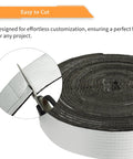 Foam Foil Pipe Insulation Wrap 3 Inch By 32 Foot Self Adhesive Reflective Tape For Pipes Easy Install To Stop Freezing And Condensation High Resilience being cut with scissors