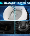 Honda AC Heater Blower Motor Fan Replacement For Civic 2001-2005 Not Hatchback, CR-V 2002-2006 Japan Built, Element 2003-2011