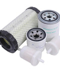 Kubota All-In-One 5-Piece Filter Kit For BX Series ZD GR Tractors Including Engine Oil Filter HH150-32430 Air Filter