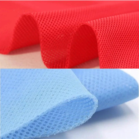 Red and blue Three Layer 3D Sandwich Mesh Fabric Elastic Mesh Cloth For Air Beds Sofas Shoes And DIY Projects Soft Black Material