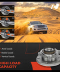 Two Front Wheel Bearing And Hub Assemblies For BMW X1 E84 AWD 2012 2015 in desert with load capacity chart
