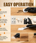 Step-by-step guide for using Tough As Nails Epoxy Wood Putty And Hardener Blend Two Part Formula for repairs.