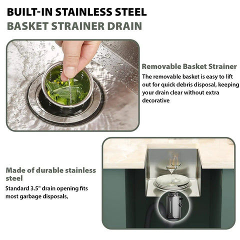 15 By 17 Inch Undermount Bar Sink Made For RVs And Home Kitchens, 16 Gauge T304 Stainless Steel, 10 Inch Deep Single Bowl With Round Corner