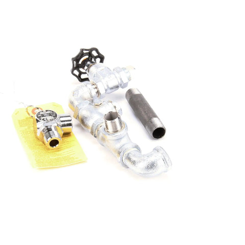 OEM Replacement Safety Valve And Water Fill Z097010 For Commercial Food Service Equipment Genuine OEM Part Easy Install Durable Performance Reliable Safety Valve And Water Fill For Heavy Duty Kitchen Use, shown with fittings