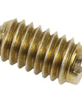 Bulletproof Ball Plunger Indexing Pin Featuring A Drop Dead Reliable Stainless Steel Sphere Mounted On A Zinc Coated 1/2 13 Threaded Shank For Heavy Duty Latching And Precision Fixture Work Comes In Packs Of Five, showing a close-up of the threaded shank.
