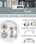 Soft Close Face Frame Concealed Cabinet Hinges 50 Pack Satin Nickel One Half Inch For Kitchen Cabinets Doors With Free Mounting Hardware