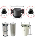 Three Quarter Inch Water Pump Filter With 40 Mesh And 80 Mesh Stainless Steel Screens No Fuss Heavy Duty Rust Proof Sediment Filter
