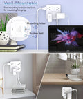 12 In 1 Power Strip Surge Protector With USB Ports And Eight Widely Spaced Outlets 1440 Joules 6 Foot Extension Cord shown wall-mounted