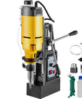 Heavy Duty Electromagnetic Core Drill With 1680W Motor and Smooth Stepless Control for precise steel boring with accessories.