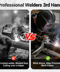 Grip Your Pipes Tight As A Drum While You Dial In Bullseye Alignments Using This Portable Pipe Welding Clamp Third Hand Tool. Side-by-side image showing benefits of a third hand tool for precise welding.