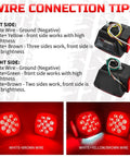 12V Submersible LED Trailer Light Kit With 7 Functions All In One Brake Stop Turn Tail Side Marker License Plate Illumination wiring guide