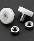 12 Pieces 19mm Drawer Rollers Plastic Pulleys With Nut For Sliding Furniture Bearings Replacement Parts Suitable For Cabinets