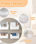 4 Pack Kitchen Cabinet Door Organizer Set With Adhesive Mounts Inside Cabinet Doors No Drill Hanging Storage Baskets in use