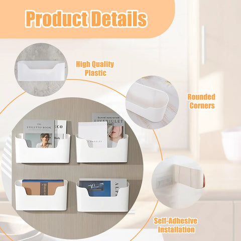 4 Pack Kitchen Cabinet Door Organizer Set With Adhesive Mounts Inside Cabinet Doors No Drill Hanging Storage Baskets in use