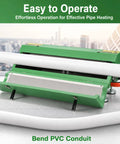 Heavy Duty Electric PVC Pipe Heater With Built In Temp Detector And Auto Shut Off For 1/2 To 4 Inch Conduit Bending with white conduits