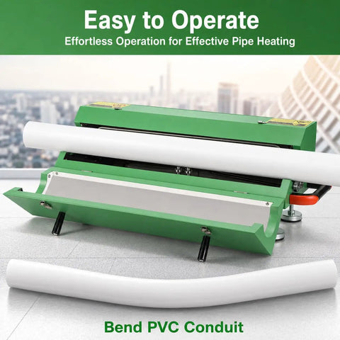 Heavy Duty Electric PVC Pipe Heater With Built In Temp Detector And Auto Shut Off For 1/2 To 4 Inch Conduit Bending with white conduits