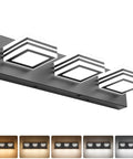 Modern Dimmable Vanity Lights For Bathroom LED Three Light Over Mirror Chrome Bath Wall Fixture With No Fuss 15 Minute Install