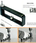 2 To 12 Inch Hole Cutter Tool For Sheet Metal And Ductwork, Adjustable Circle Saw Kit With Extra Bit HC1B, usage demonstration