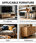 Wooden TV cabinet, small appliances, sofa, sideboard using Soft Rubber Chair Feet 30x30mm Anti Slip Pads for floor protection