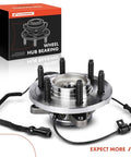 Front Wheel Bearing And Hub Assembly For Ford F150 Truck 2009 2010 4x4 6 Lug Compatible High Load Capacity Wheel Hub Replacement With Abs Sensor