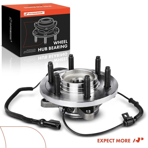 Front Wheel Bearing And Hub Assembly For Ford F150 Truck 2009 2010 4x4 6 Lug Compatible High Load Capacity Wheel Hub Replacement With Abs Sensor