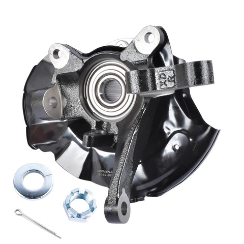Front Right Passenger Side Steering Knuckle And Wheel Bearing Hub Assembly For Hyundai Elantra 2001 2002 2003 2004 2005 2006 With 4 Wheel ABS And 4 Lug Compatibility Replace 697962