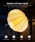 Basics Lantern Softbox 26 Inch Quick Release Diffuser with 360 Degree Omnidirectional Lighting in studio setup