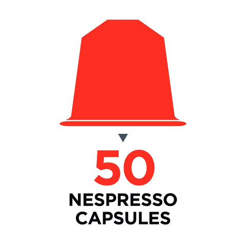 Rotating Nespresso Capsule Carousel With 360 Degree Rotation Holds 50 OriginalLine Pods Plus Central Compartment graphic