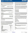 Super XL Metal Repair Composite Kit 1kg Two Part Epoxy Resin specification sheet for metal repair and surface rebuild.