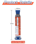 Lead Free Solder Paste No Clean Sn42 Bi58 T4, 138C Melting Point, 30g Net Weight, 39g Total in syringe packaging