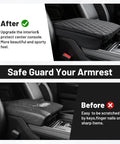 Center Console Cover For Dodge Ram 1500 2500 3500 Buckets, Nappa Leather Armrest Cushion Pad, Anti Scratch Protector comparison