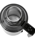 Top view of Road Warrior 12v Car Kettle Boils Fresh Water Fast With No Sweat Sipping And Top Tier Stainless Steel Build.