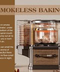 No Fuss Home Coffee Bean Roaster With Three Smart Modes And Eight Precise Heat Levels Serving Up Fast Silent Roasting And Automated Chaff Sorting To Keep Your Daily Brew Game Strong, featuring a clear roasting chamber and smoke eliminator.